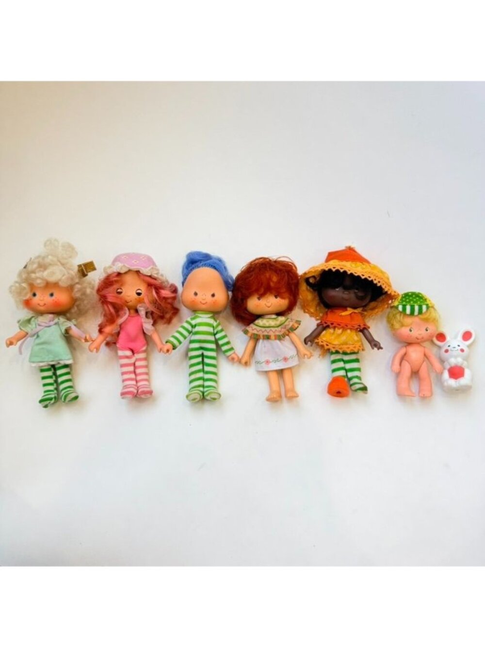 Vintage 1980s Kenner Strawberry Shortcake Dolls & Friends Toy Lot of 8